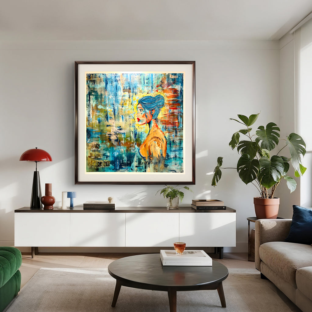 SET FIRE TO THE RAIN | 91x91cm