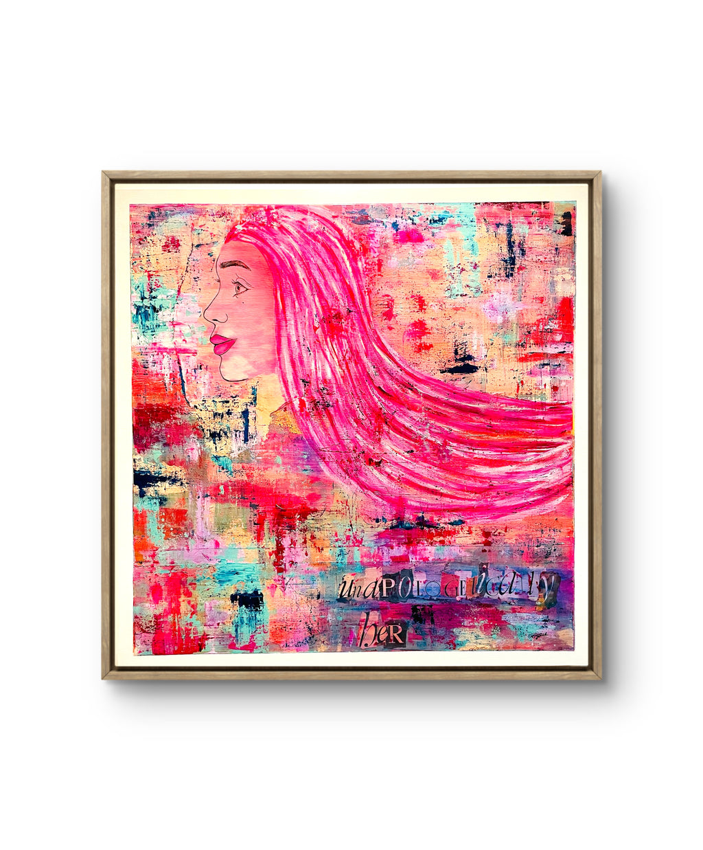 SHE IS | 80x80cm Framed