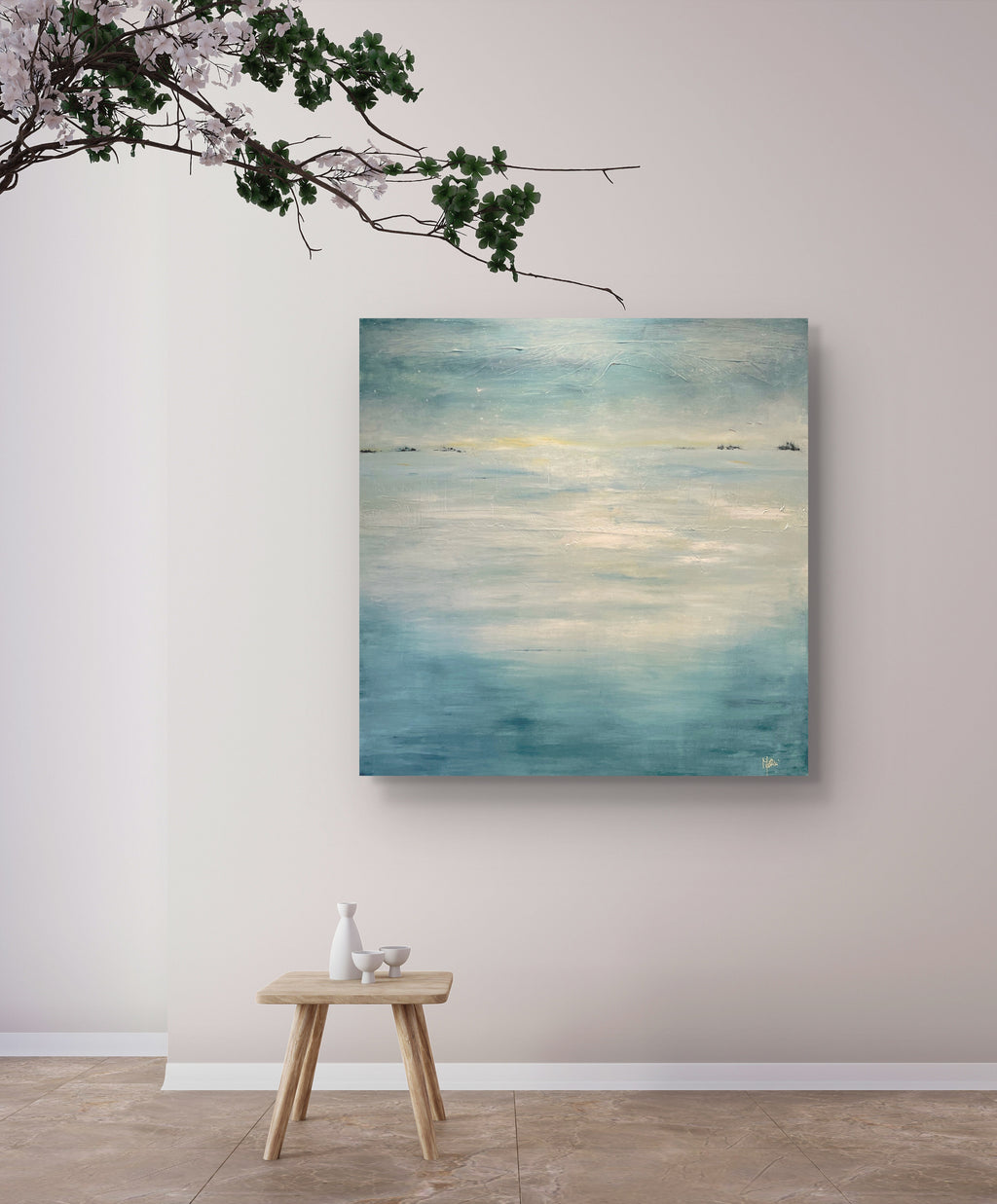 SHADES OF CALM | 91x91cm