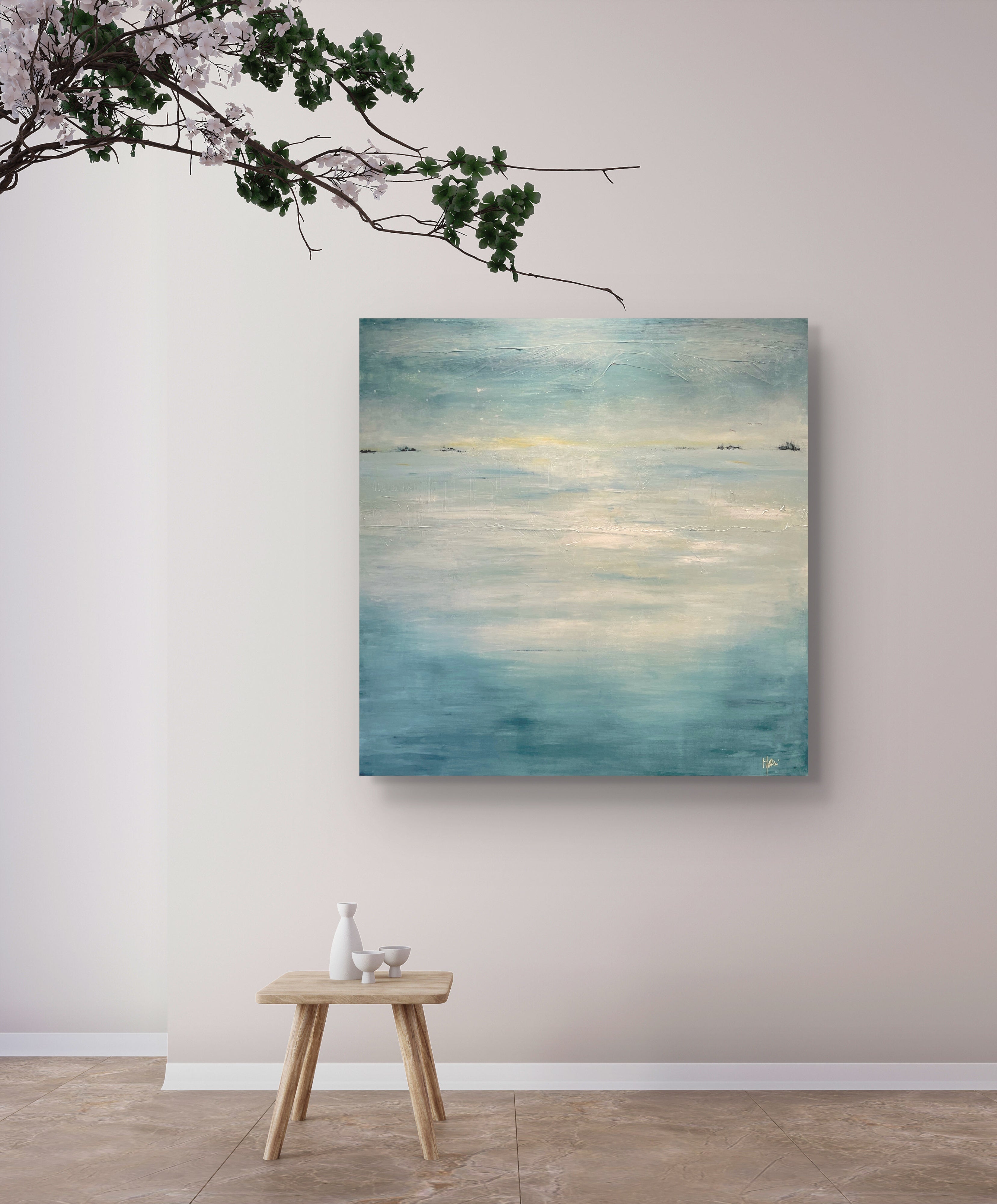 SHADES OF CALM | 91x91cm