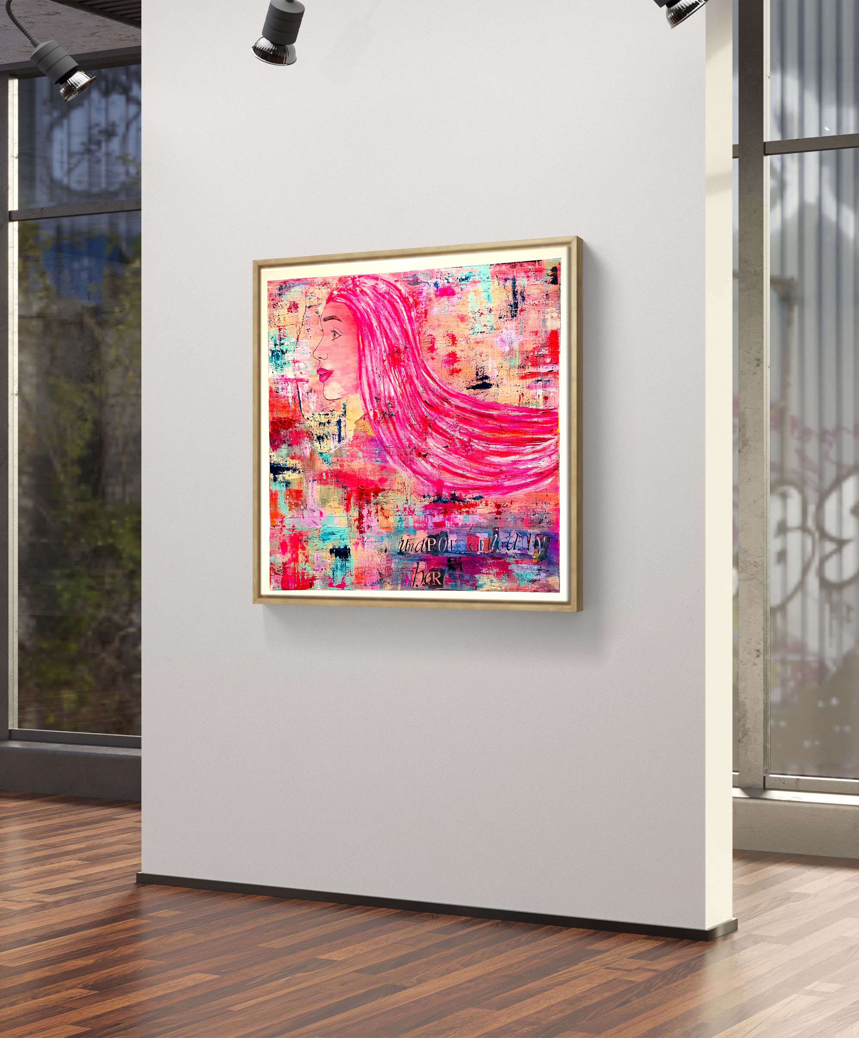 SHE IS | 80x80cm Framed