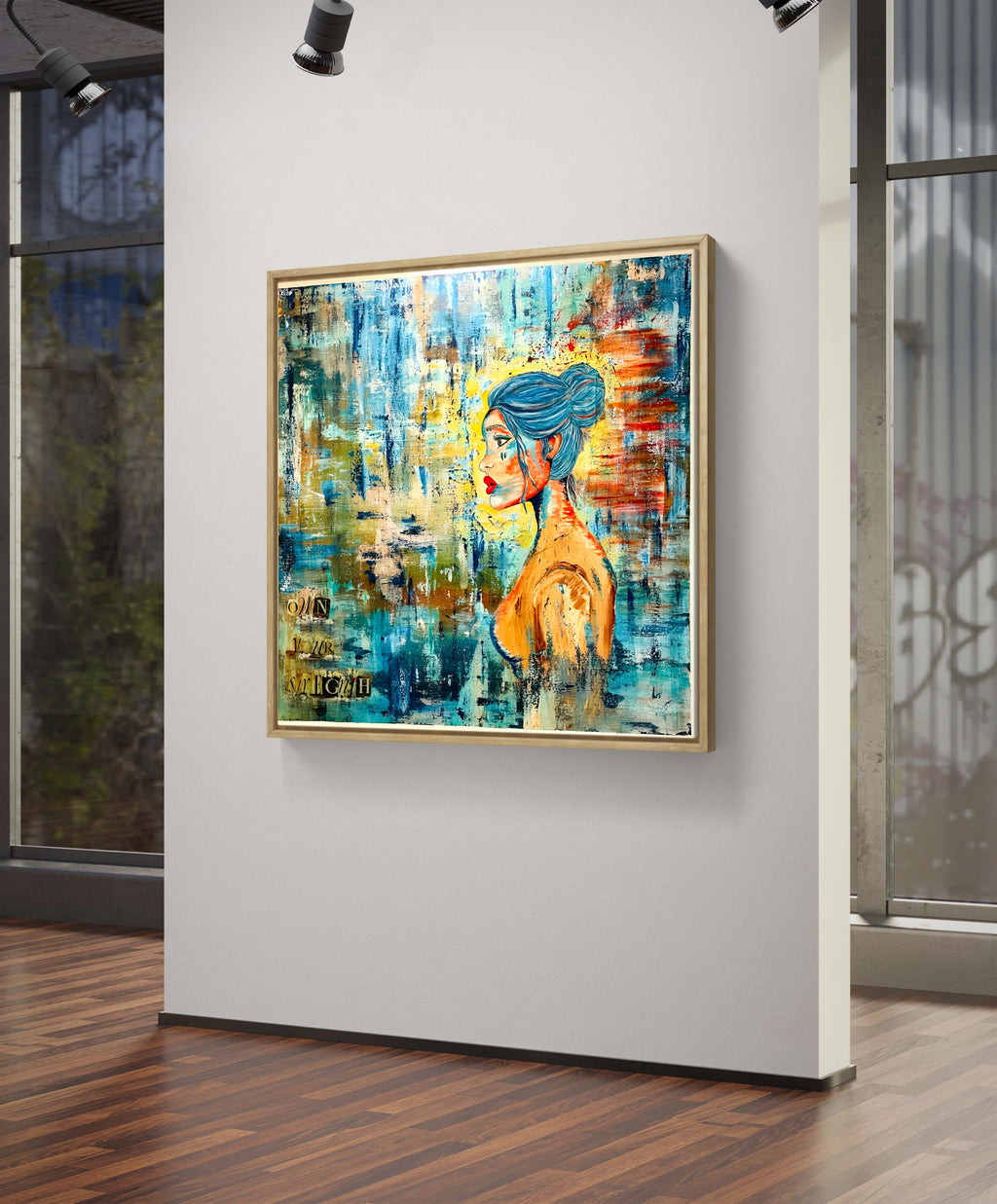 SET FIRE TO THE RAIN | 91x91cm