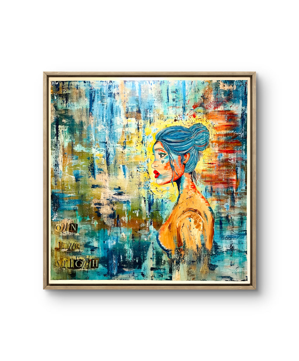 SET FIRE TO THE RAIN | 91x91cm