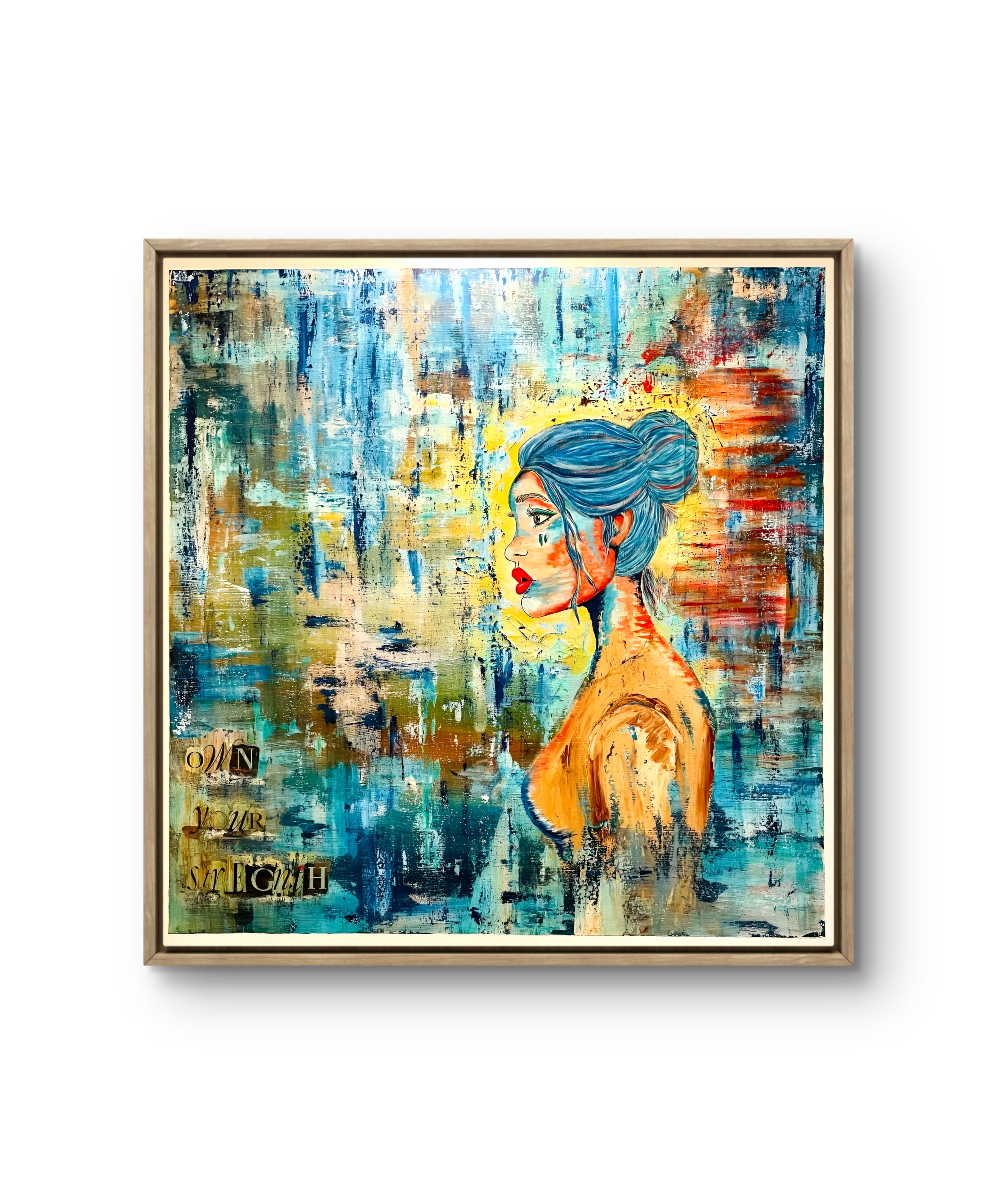 SET FIRE TO THE RAIN | 91x91cm