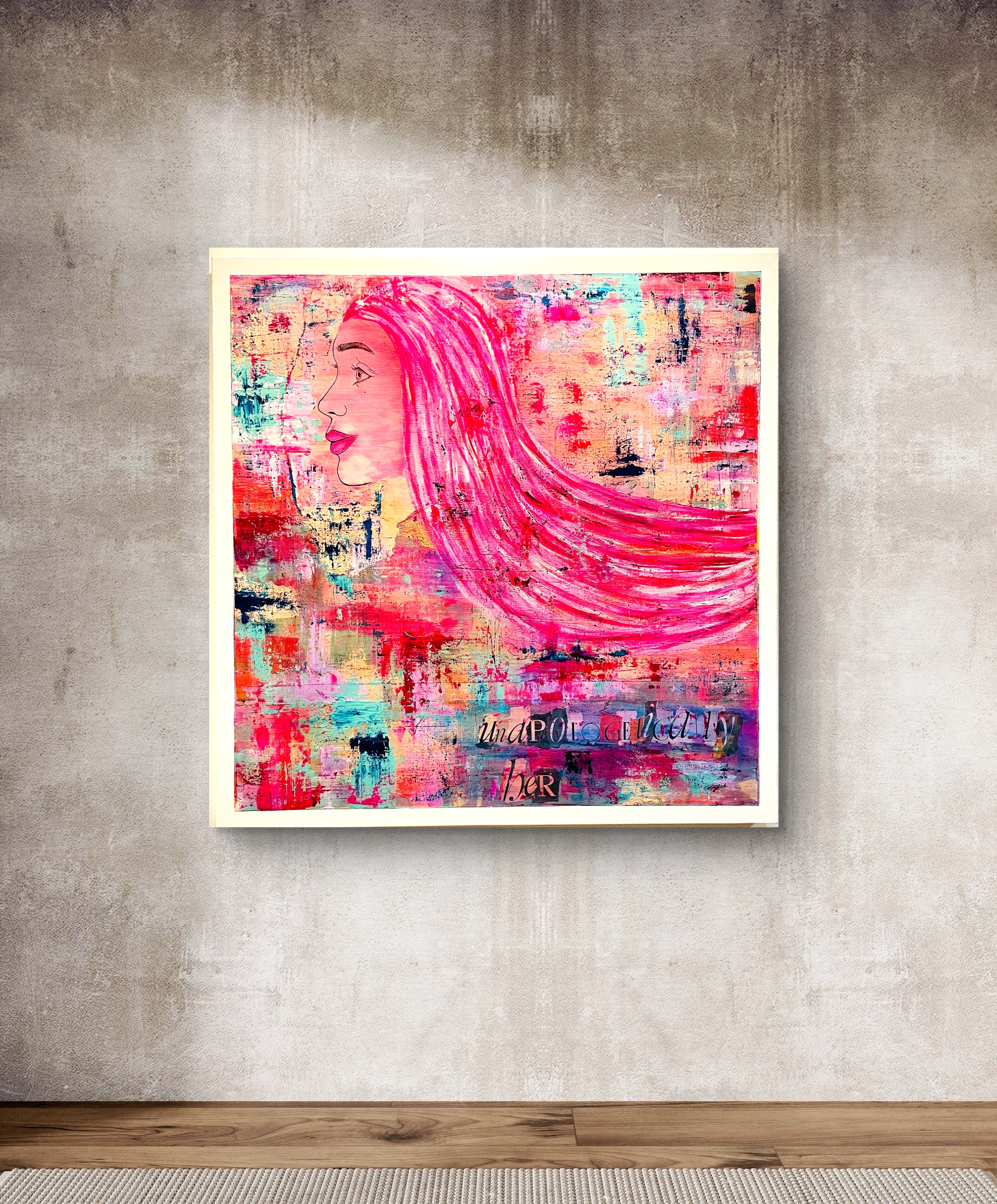 SHE IS | 80x80cm Framed