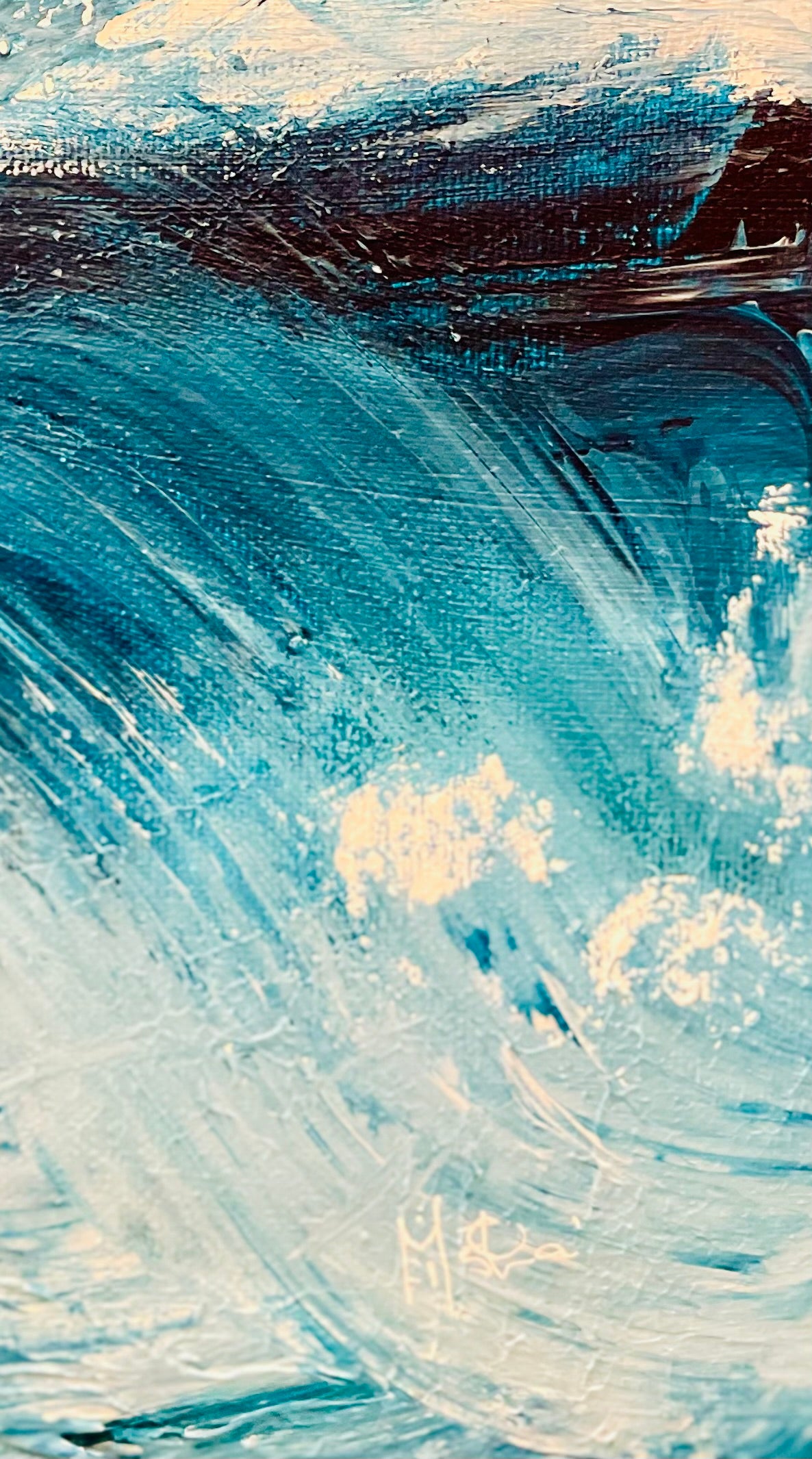 BEYOND THE CHURN | 121x50cm
