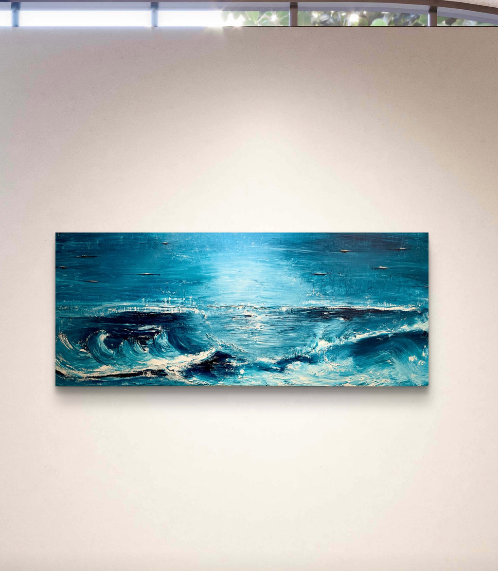 BEYOND THE CHURN | 121x50cm