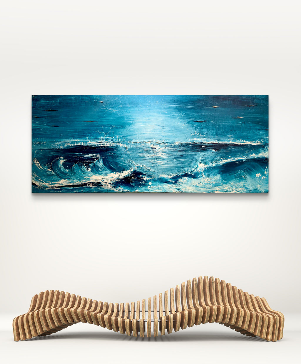 BEYOND THE CHURN | 121x50cm