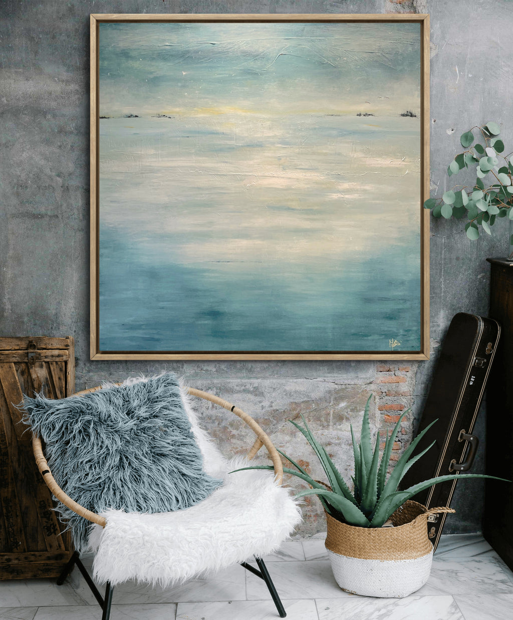 SHADES OF CALM | 91x91cm