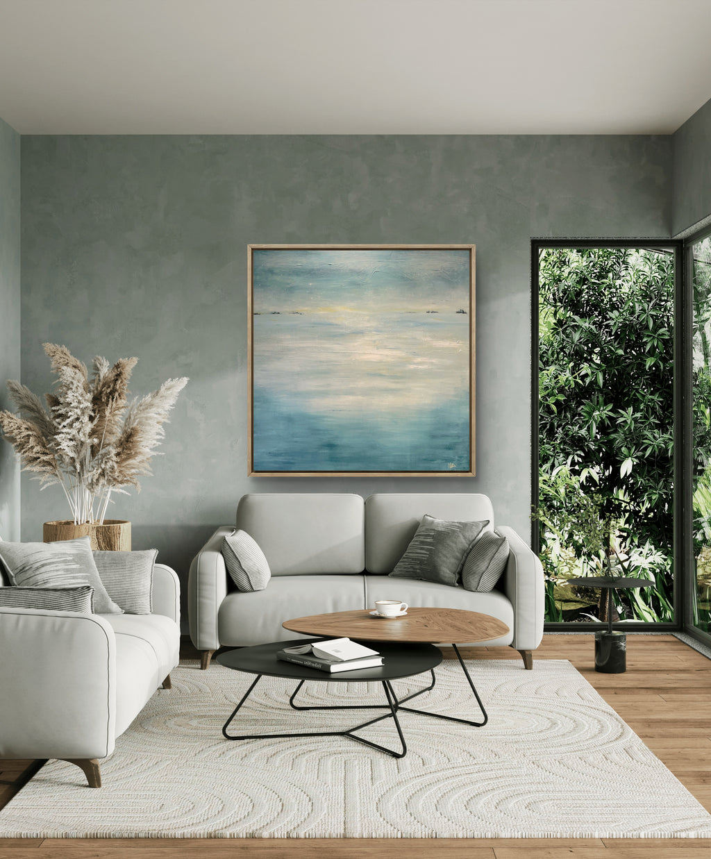 SHADES OF CALM | 91x91cm
