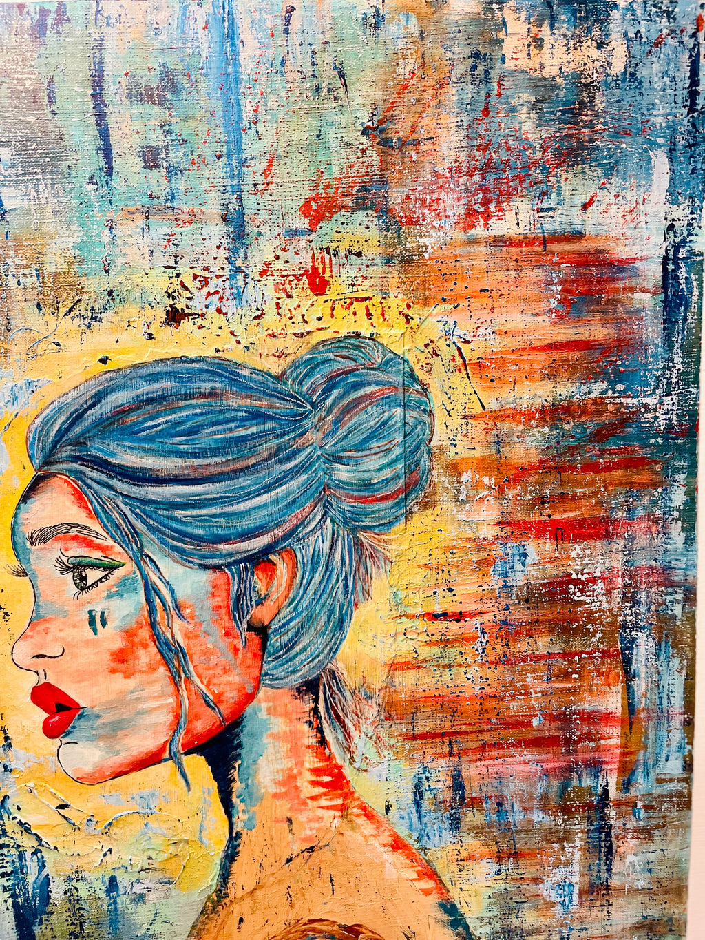 SET FIRE TO THE RAIN | 91x91cm