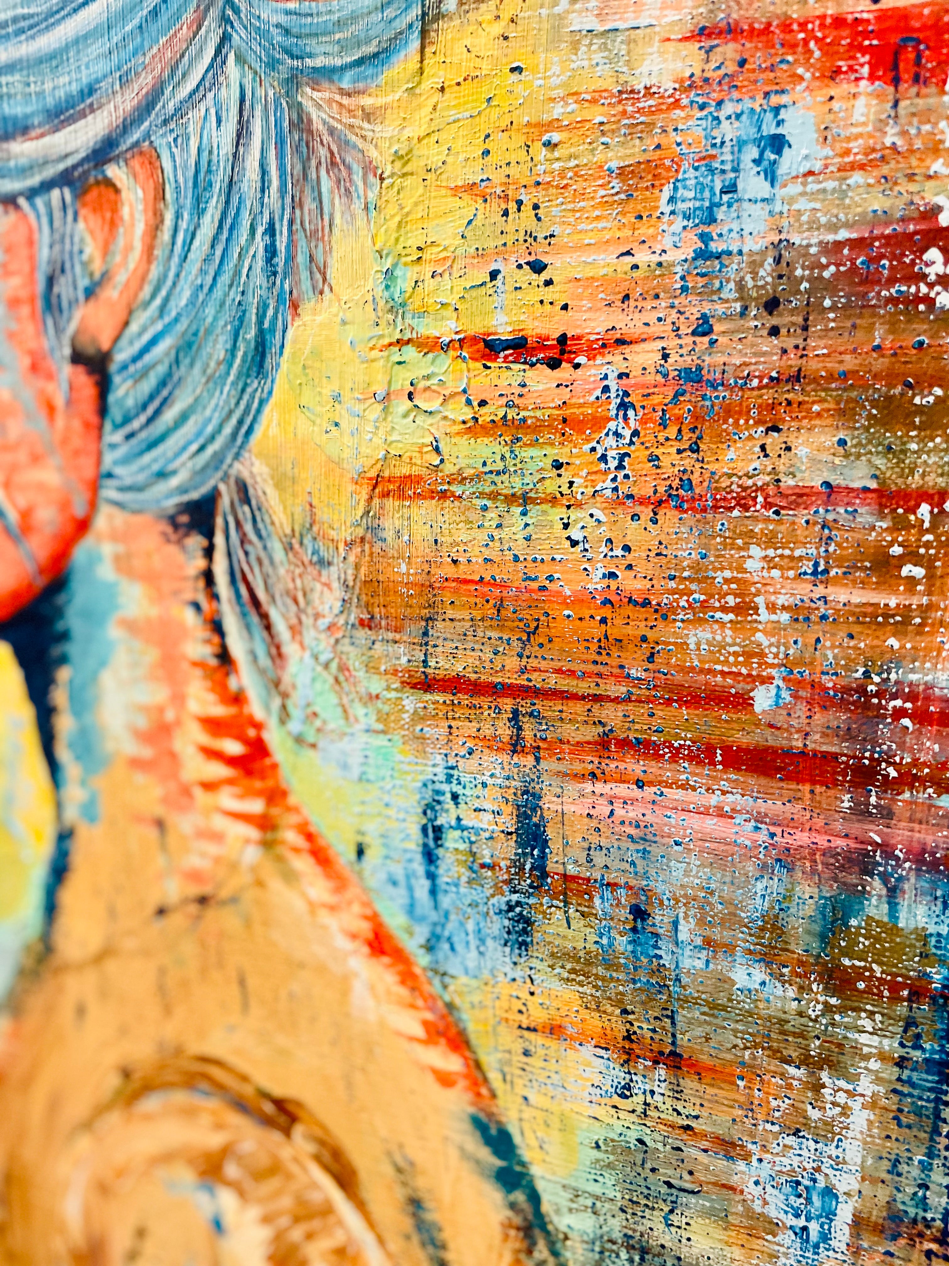 SET FIRE TO THE RAIN | 91x91cm