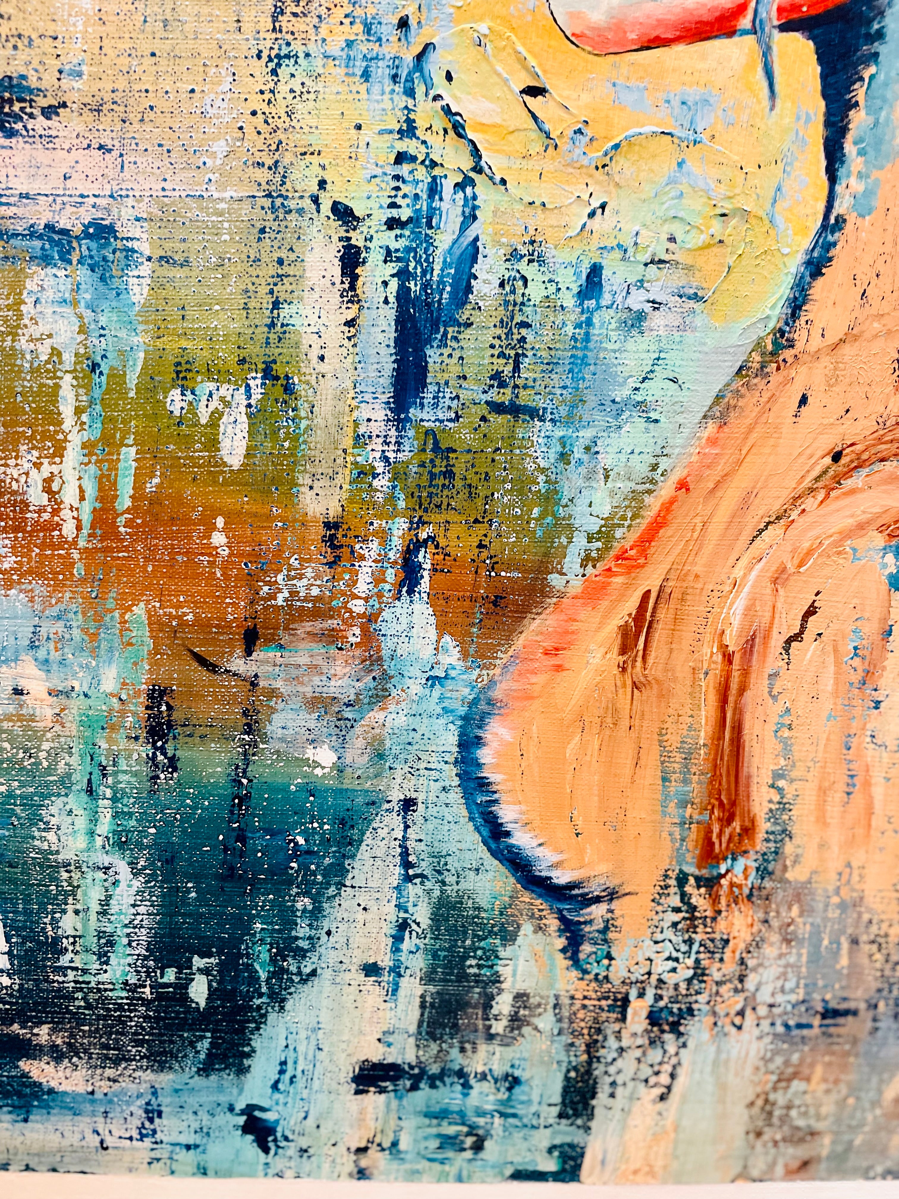 SET FIRE TO THE RAIN | 91x91cm