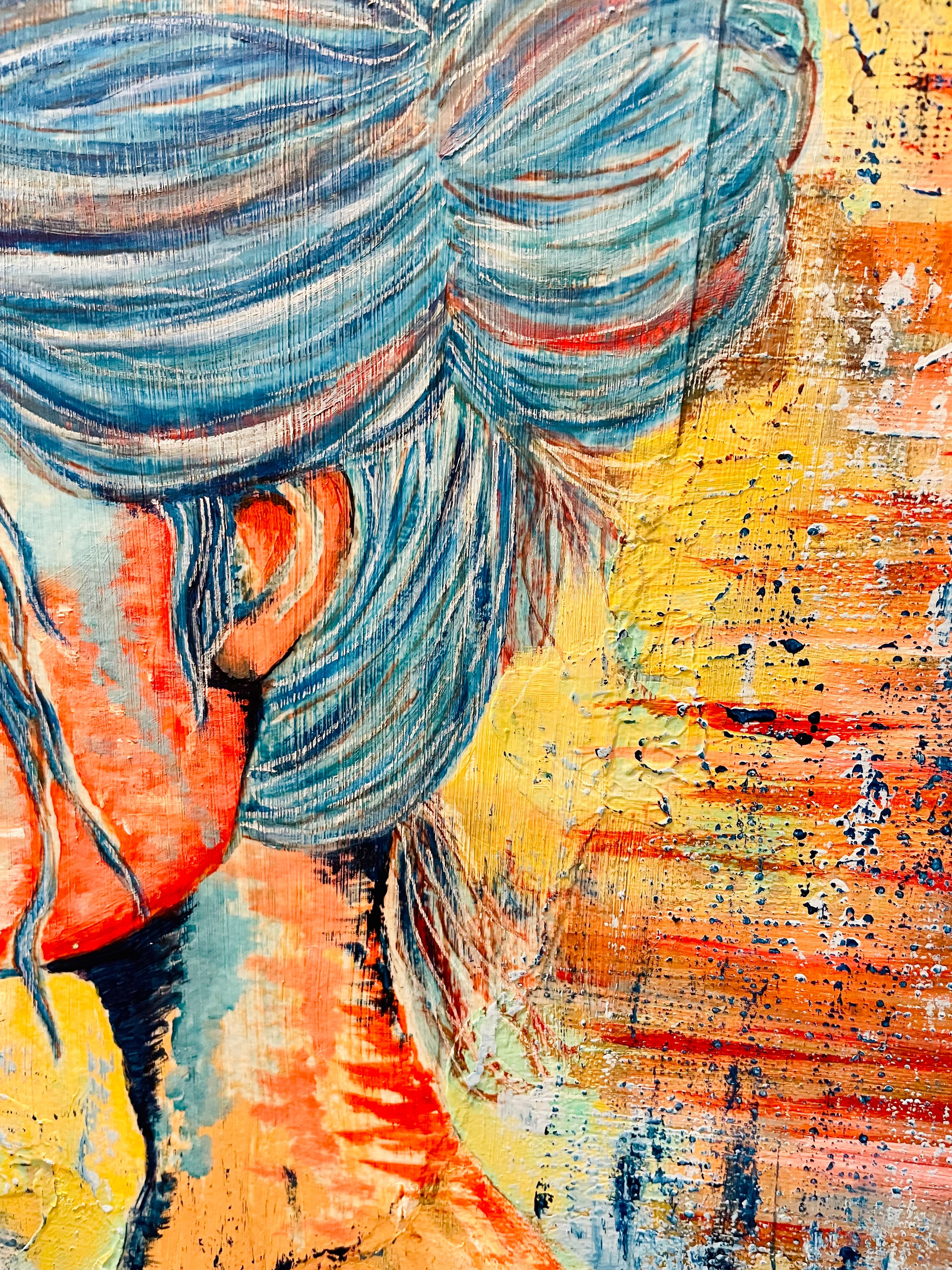 SET FIRE TO THE RAIN | 91x91cm
