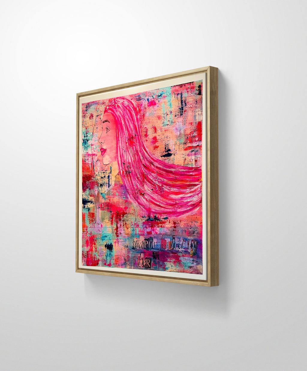 SHE IS | 80x80cm Framed