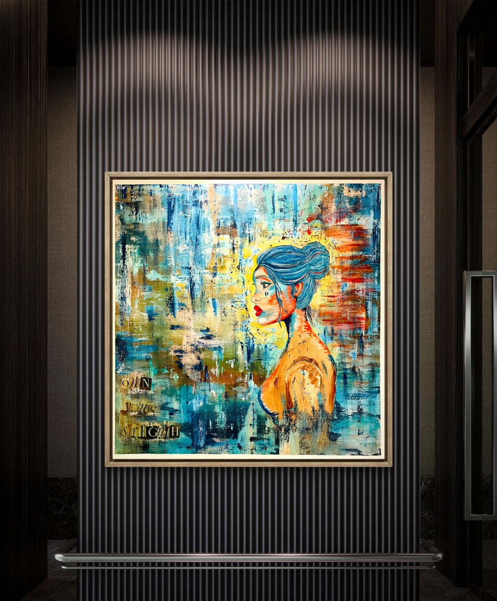 SET FIRE TO THE RAIN | 91x91cm
