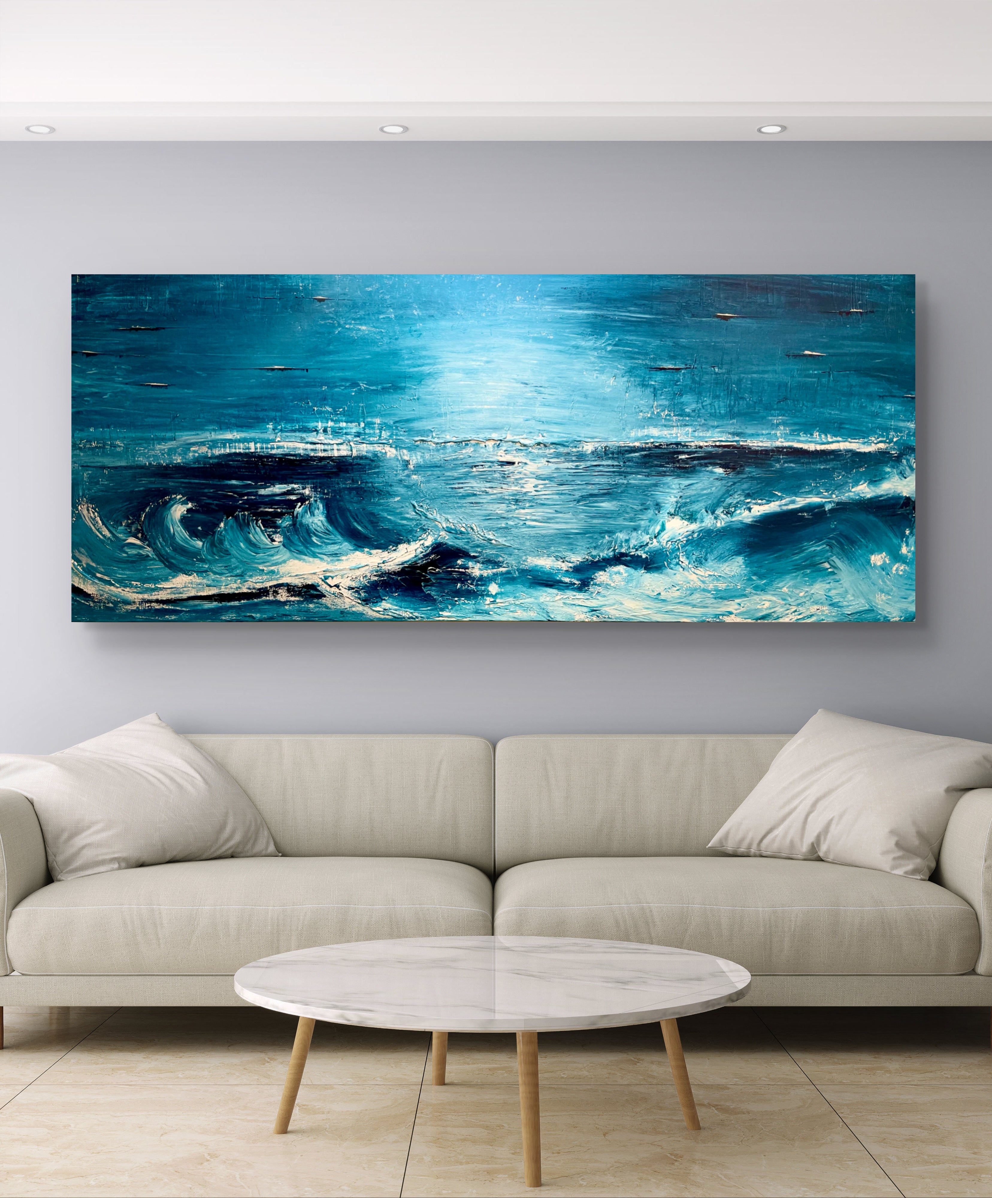 BEYOND THE CHURN | 121x50cm